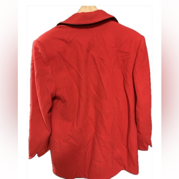 Red Classic Coat - Picture 2 of 3